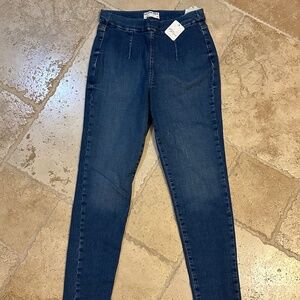 Free People CRVY Infinite Stretch Pull-On Skinny Jeans Medium NWT